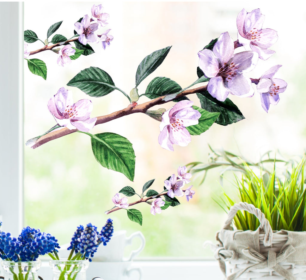 Fensterbild Blumen Pflanzen