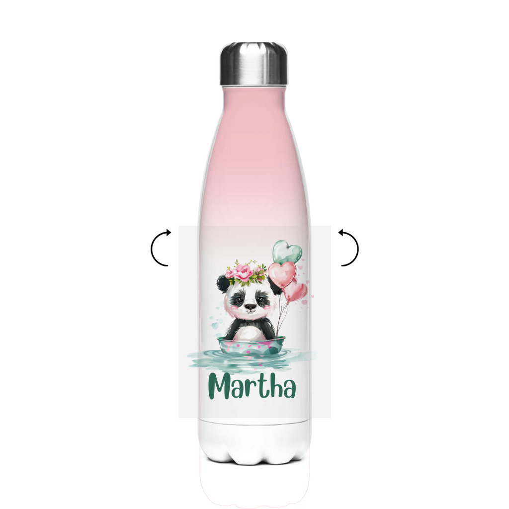 Thermo Trinkflasche für Kinder – Grüne Tierchen Motive
