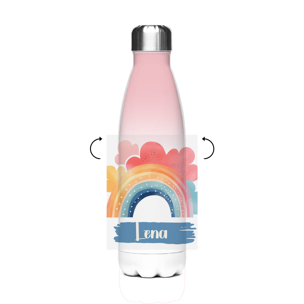 Thermo Trinkflasche für Kinder – Regenbogen Motiv