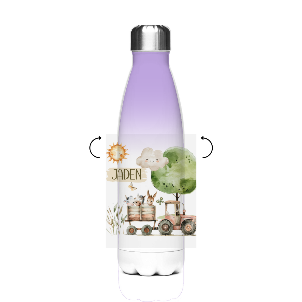 Thermo Trinkflasche für Kinder – Bauernhof Motiv