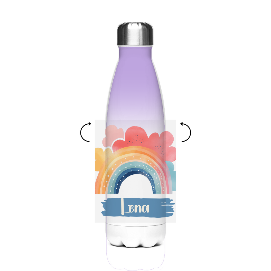 Thermo Trinkflasche für Kinder – Regenbogen Motiv