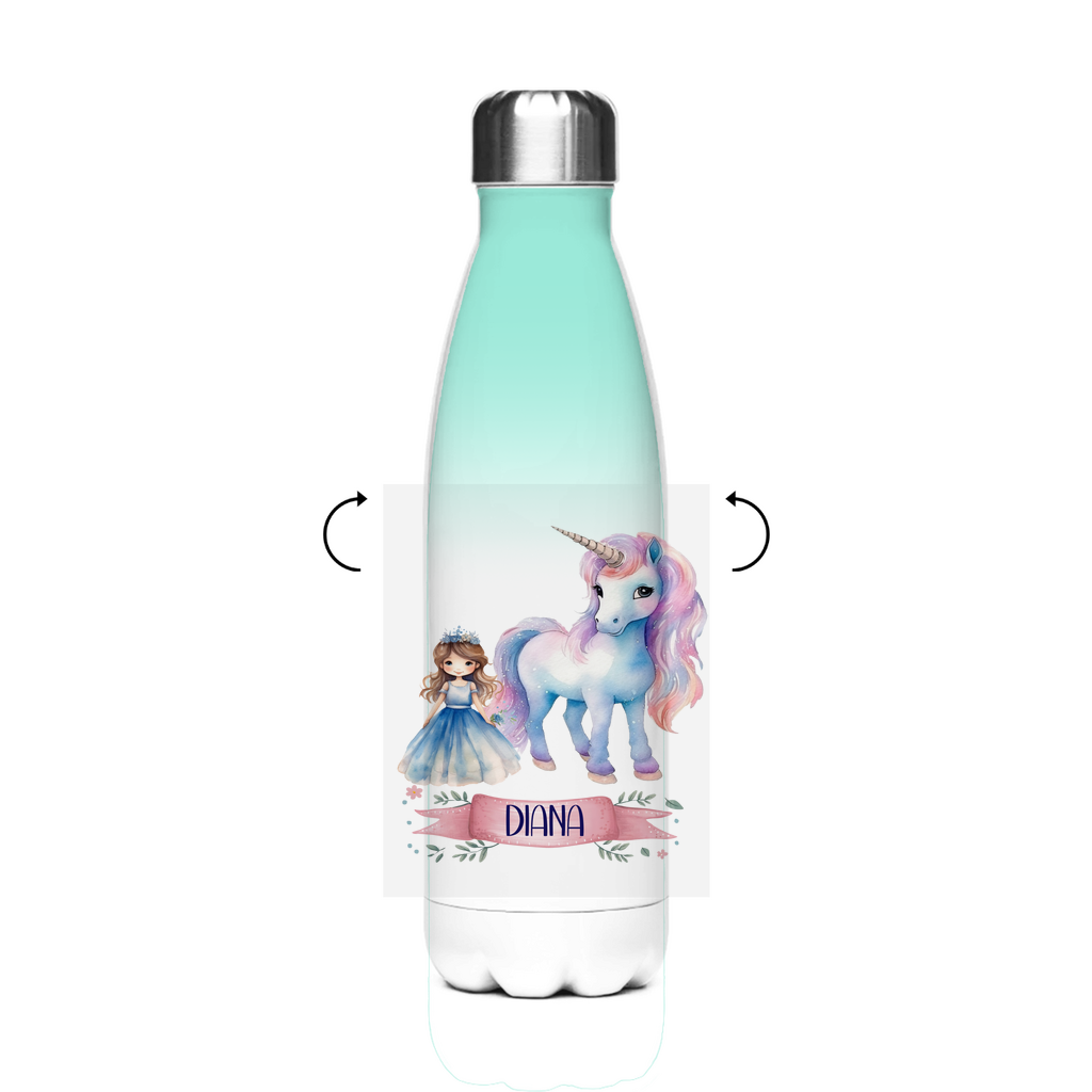 Thermo Trinkflasche für Kinder – Einhorn Motiv