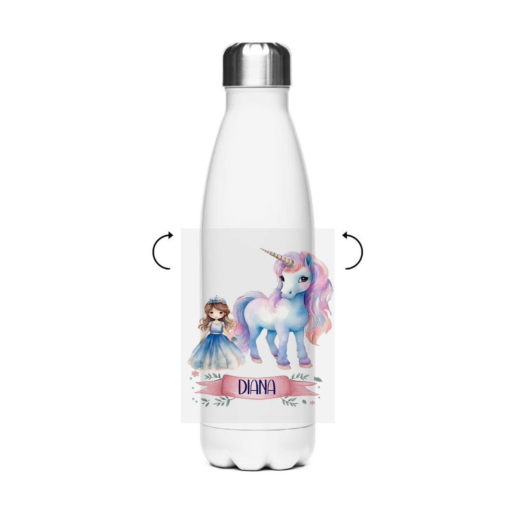 Thermo Trinkflasche für Kinder – Einhorn Motiv