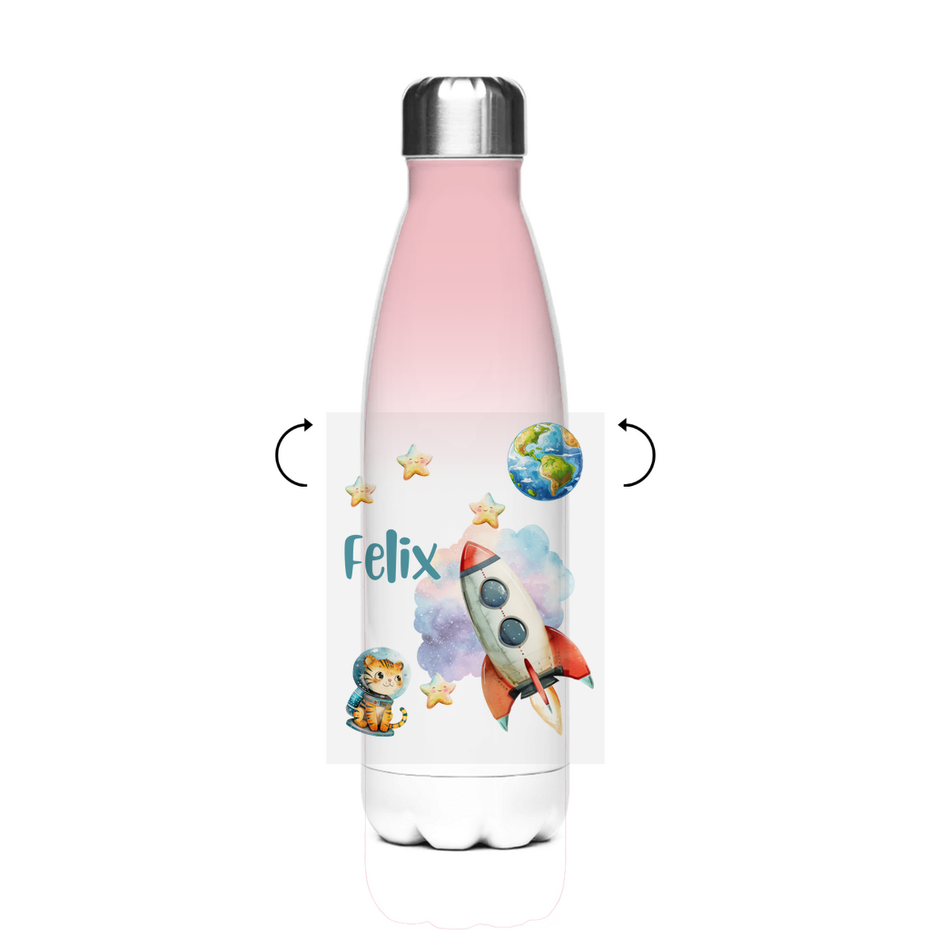 Thermo Trinkflasche für Kinder – Weltall Motiv