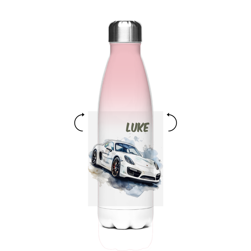 Thermo Trinkflasche für Kinder – Auto & Rennwagen Motiv