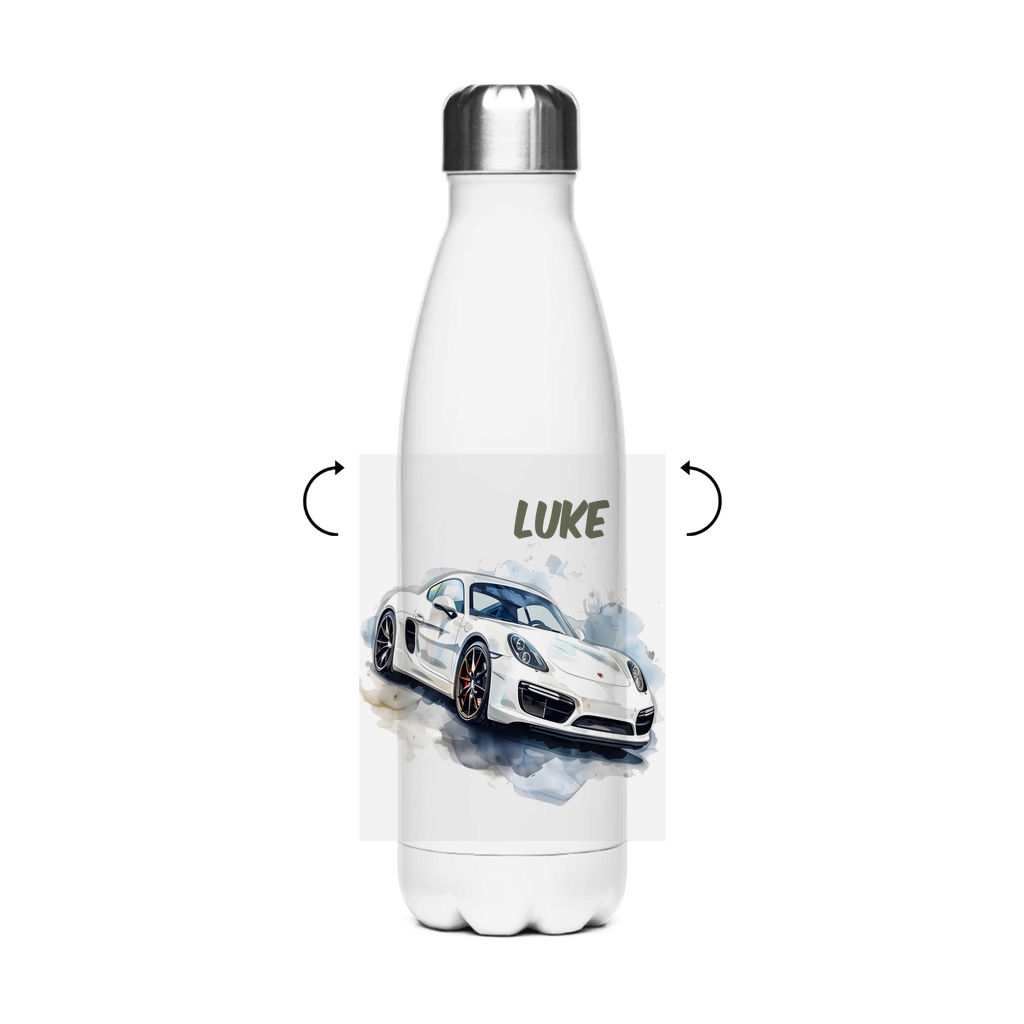 Thermo Trinkflasche für Kinder – Auto & Rennwagen Motiv