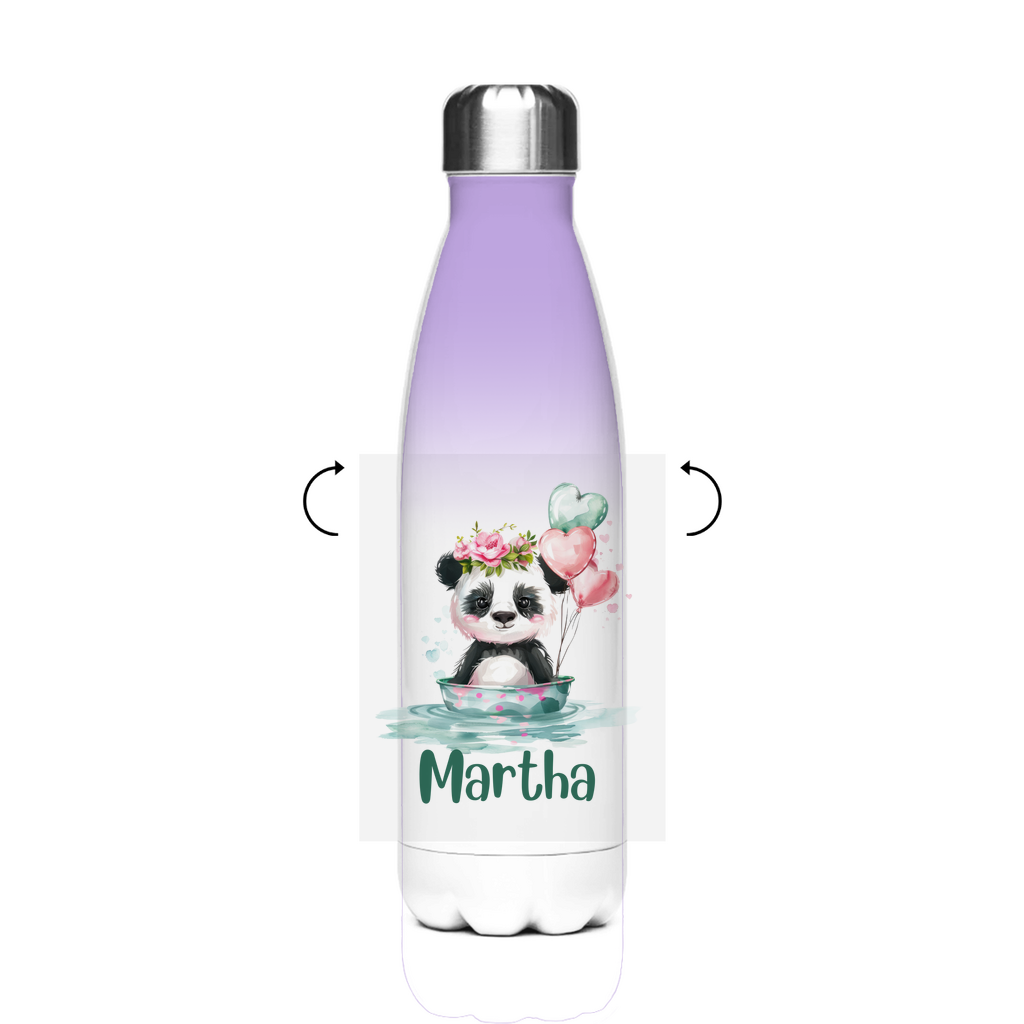 Thermo Trinkflasche für Kinder – Grüne Tierchen Motive