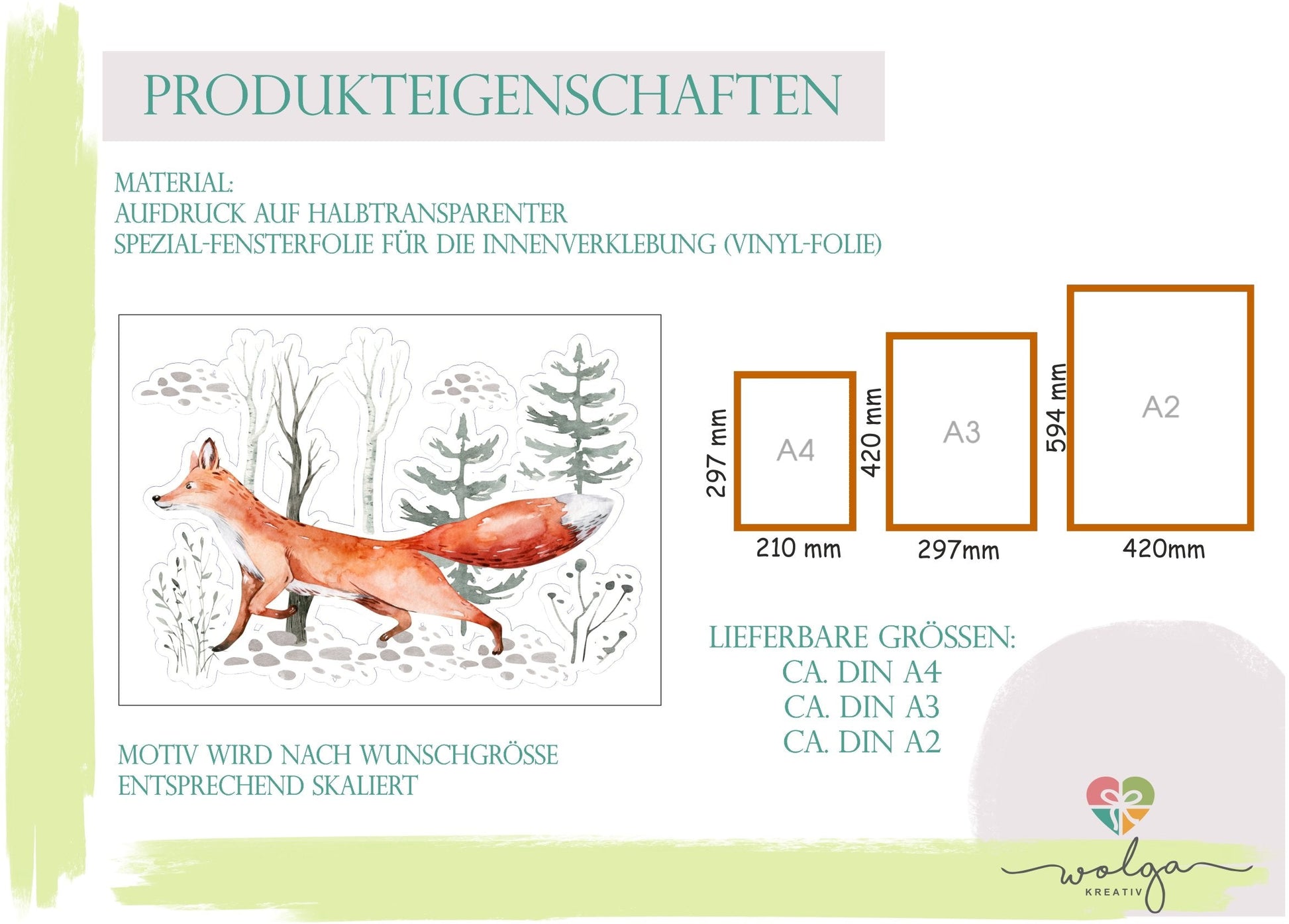 Fensterbild Weihnachtsdeko Vogelfamilie - wolga-kreativ