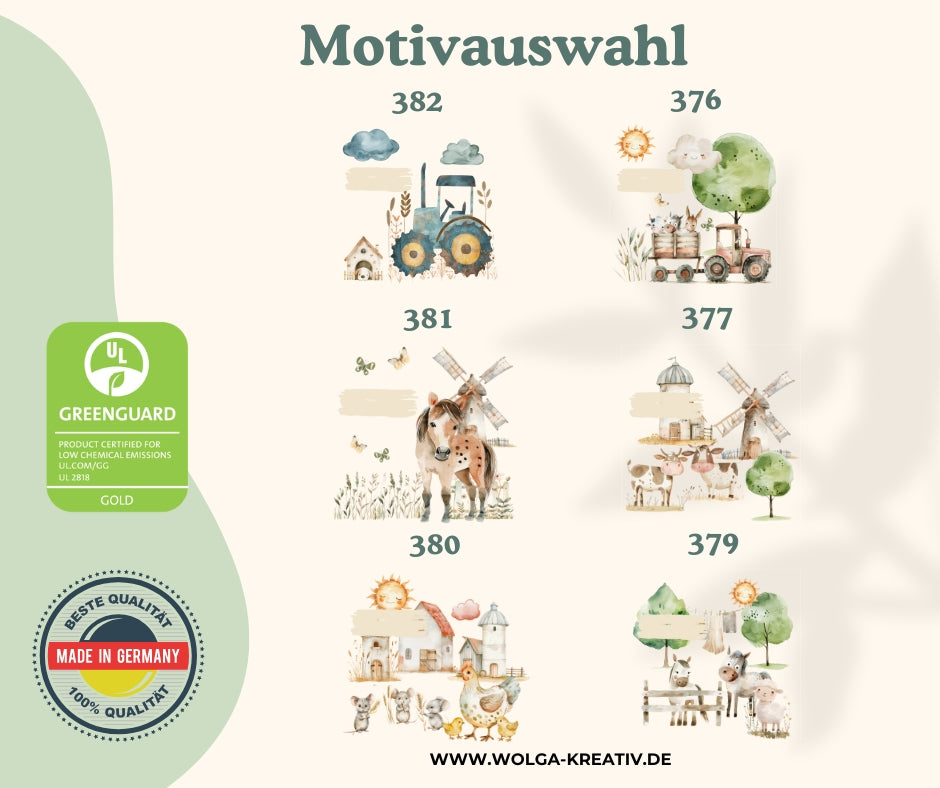 Holz Spardose Kinder personalisiert – Bauernhof Motiv mit Namen