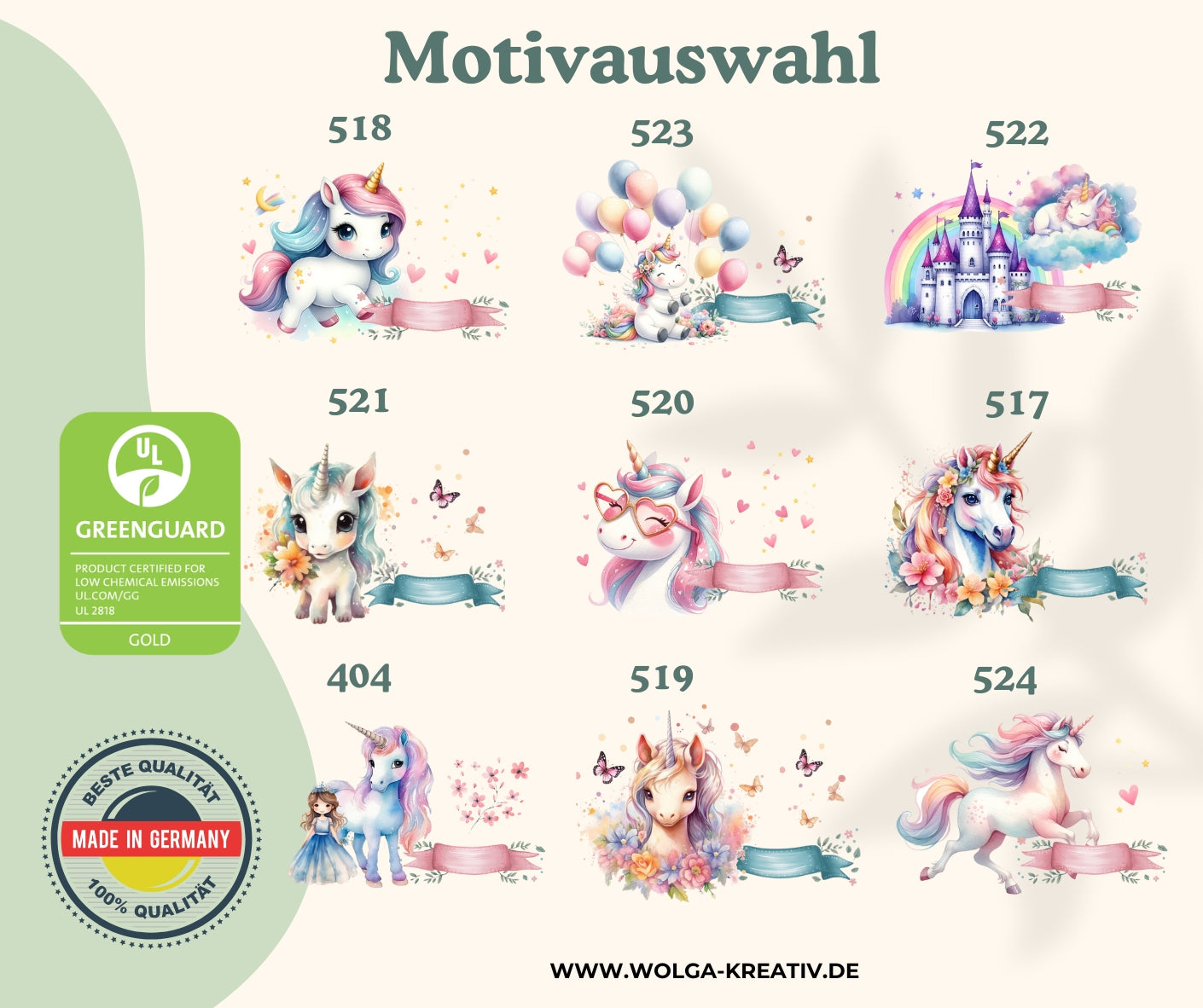 Zauberhafte Einhorn Kindertasche – Stoffbeutel mit Namen personalisiert