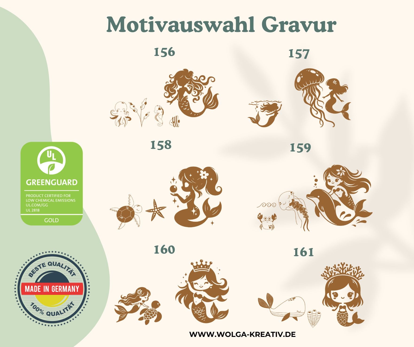 Personalisiertes Frühstücksbrettchen Kinder – Meerjungfrau Motiv mit Gravur