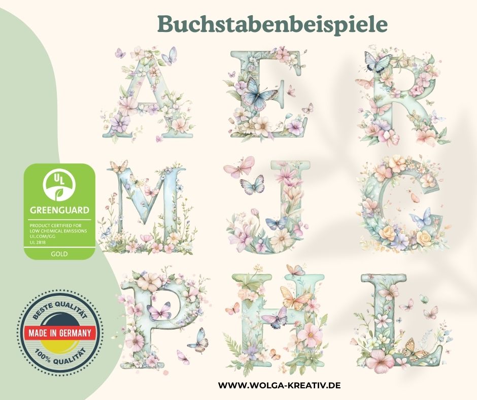 Baby Handtuch mit Kapuze personalisiert aus Baumwolle Blume Buchstabe Design