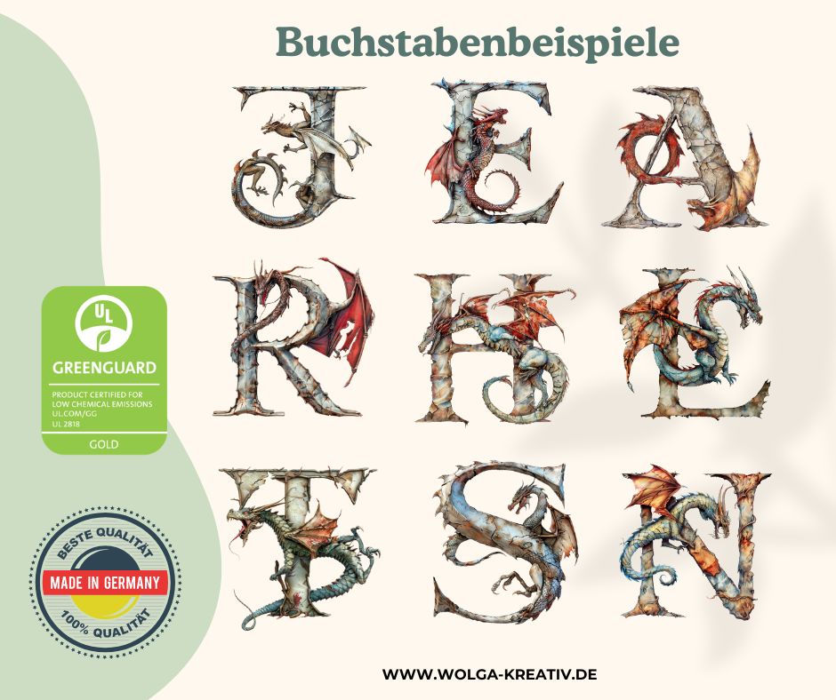 Edelstahl Trinkflasche Kinder mit personalisiertem Namen und Drachen Motiv für Schule