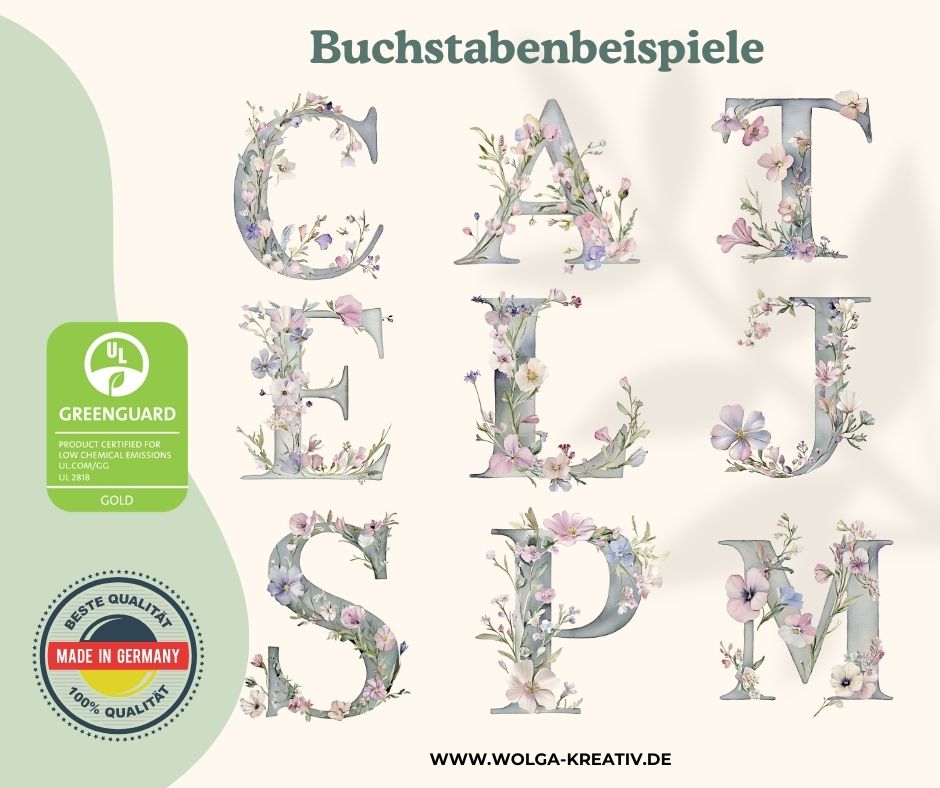 Edelstahl Trinkflasche Kinder mit personalisiertem Namen und Blumen Motiv für Schule