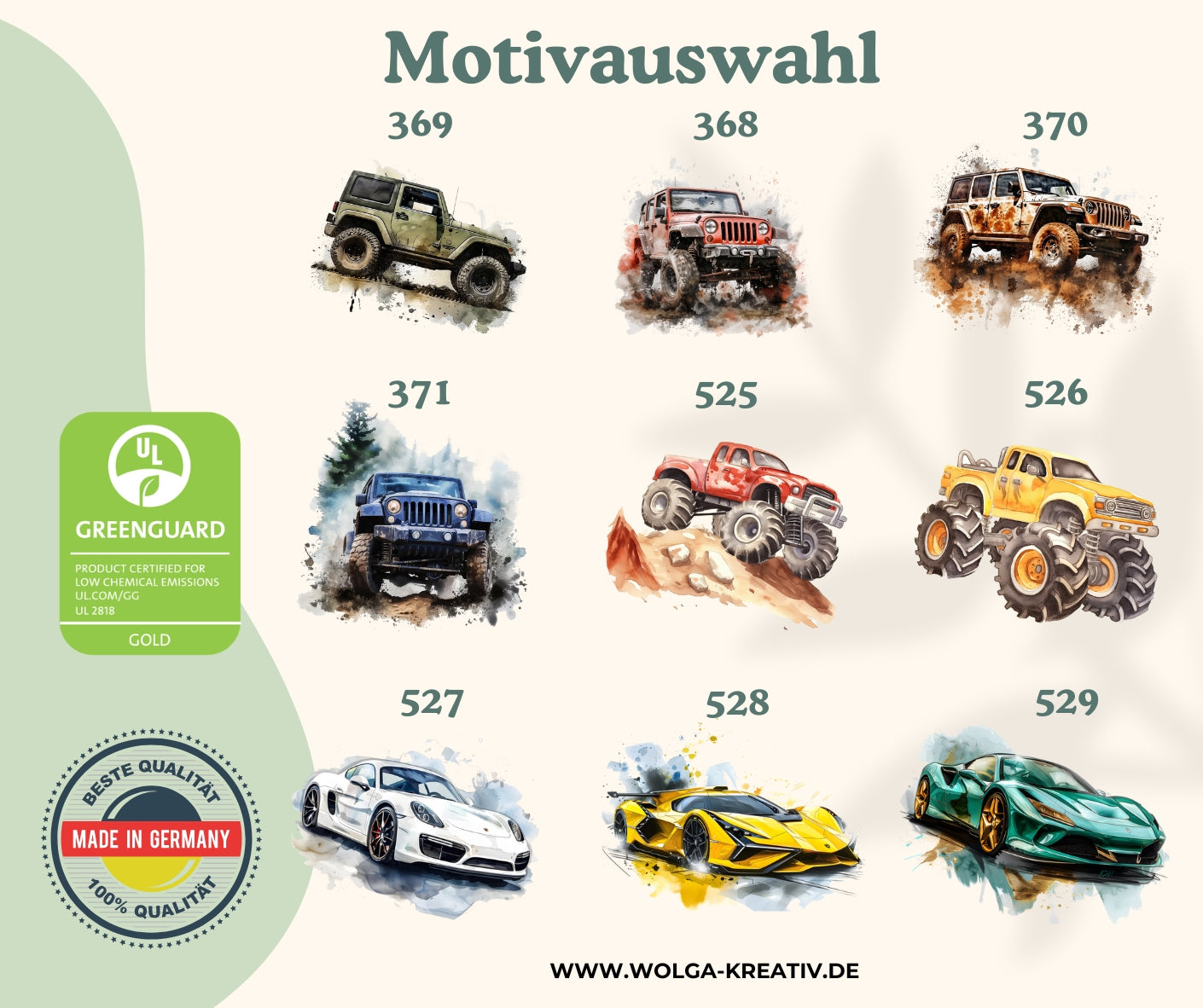 Personalisiertes Holzbrettchen Kinder – Auto & Rennwagen Motiv mit Name