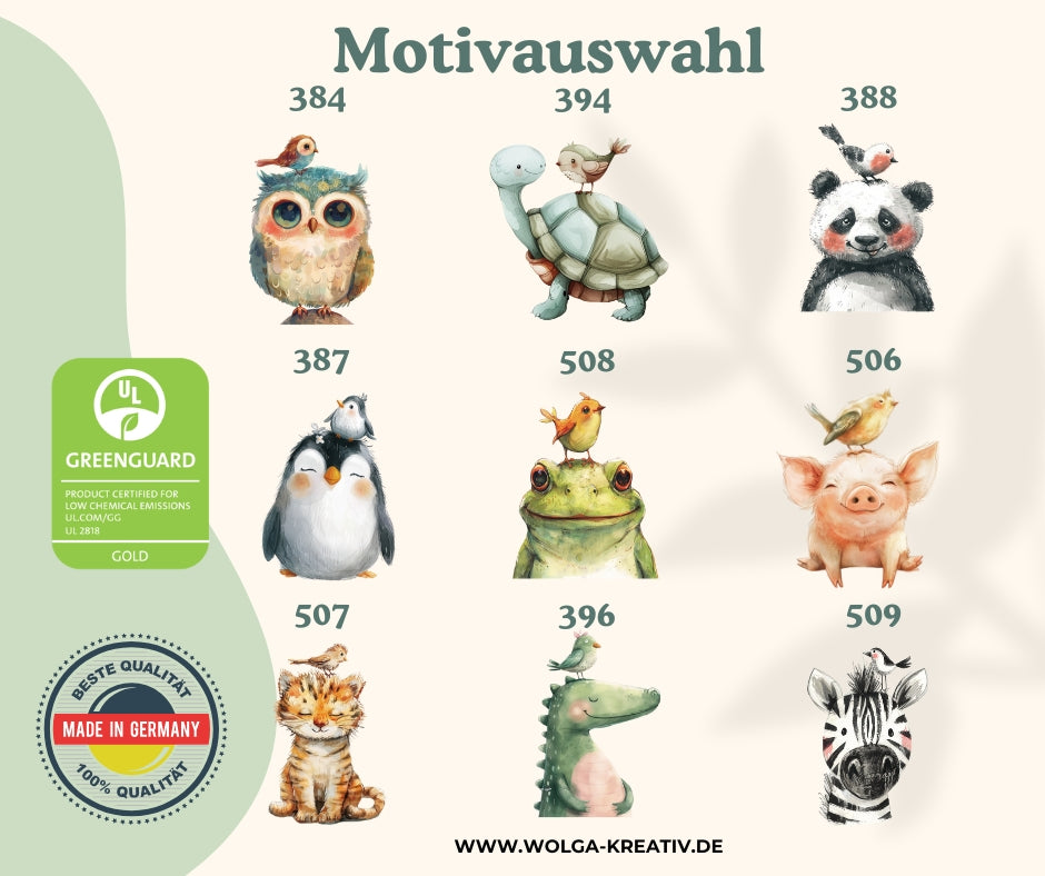 Holz Spardose Kinder personalisiert – Bunte Tiermotive mit Namen