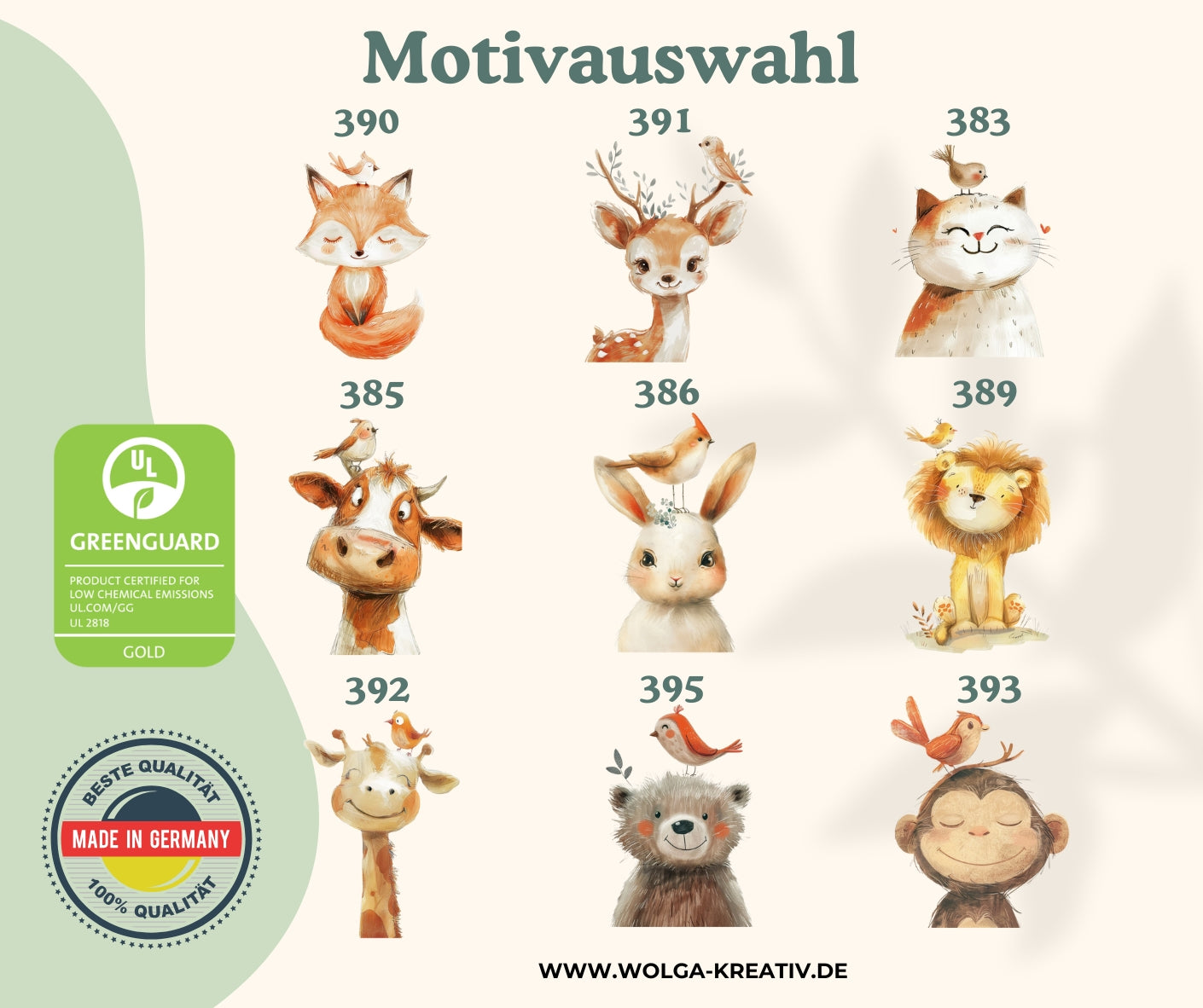 Personalisierte Kindertasche mit Tiermotiven – Stofftasche für Kindergarten