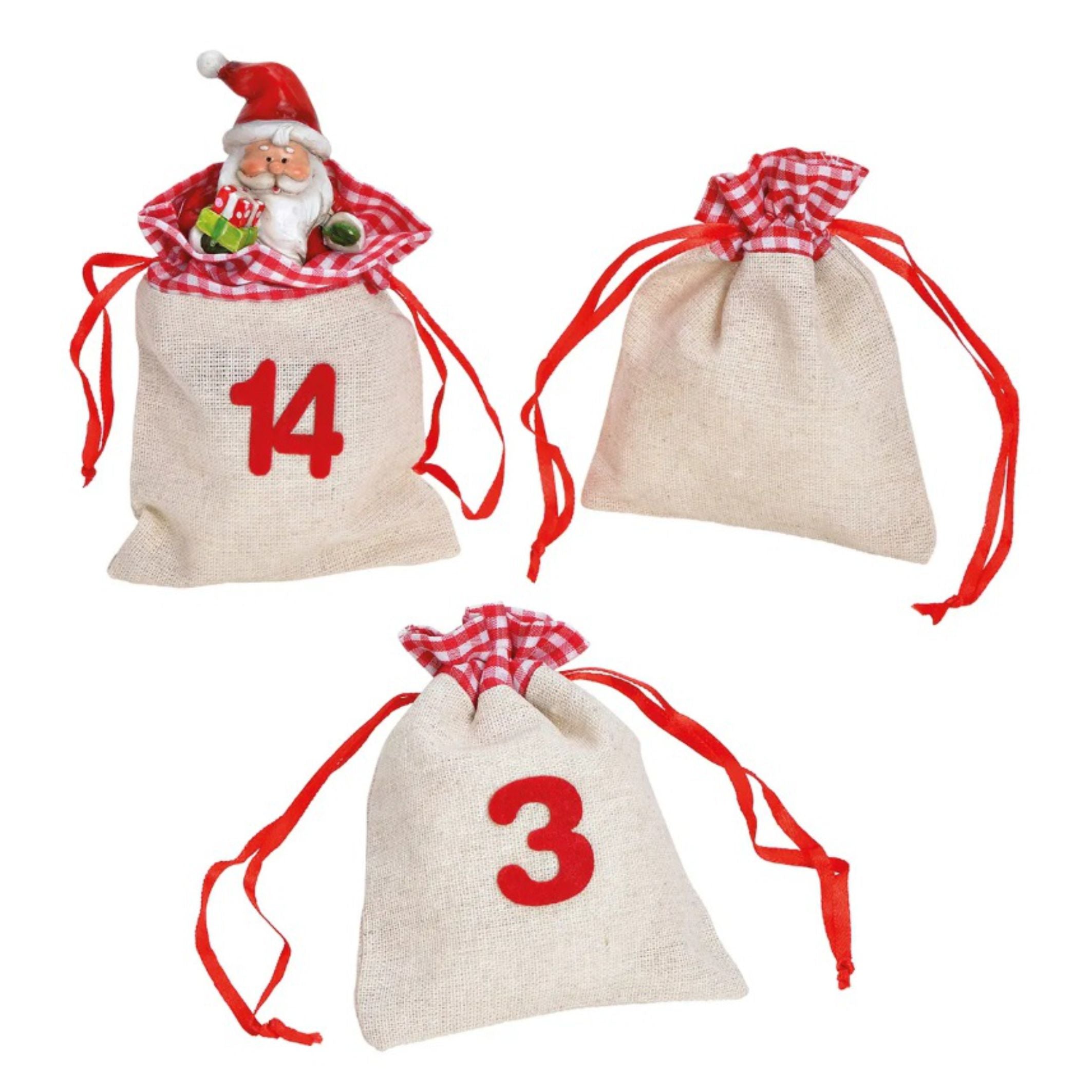 Adventskiste aus Holz mit Namen & skandinavischen Motiven