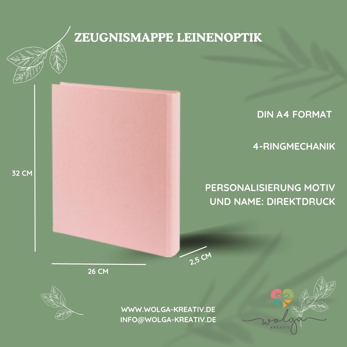 Zeugnismappe Dino personalisiert A4