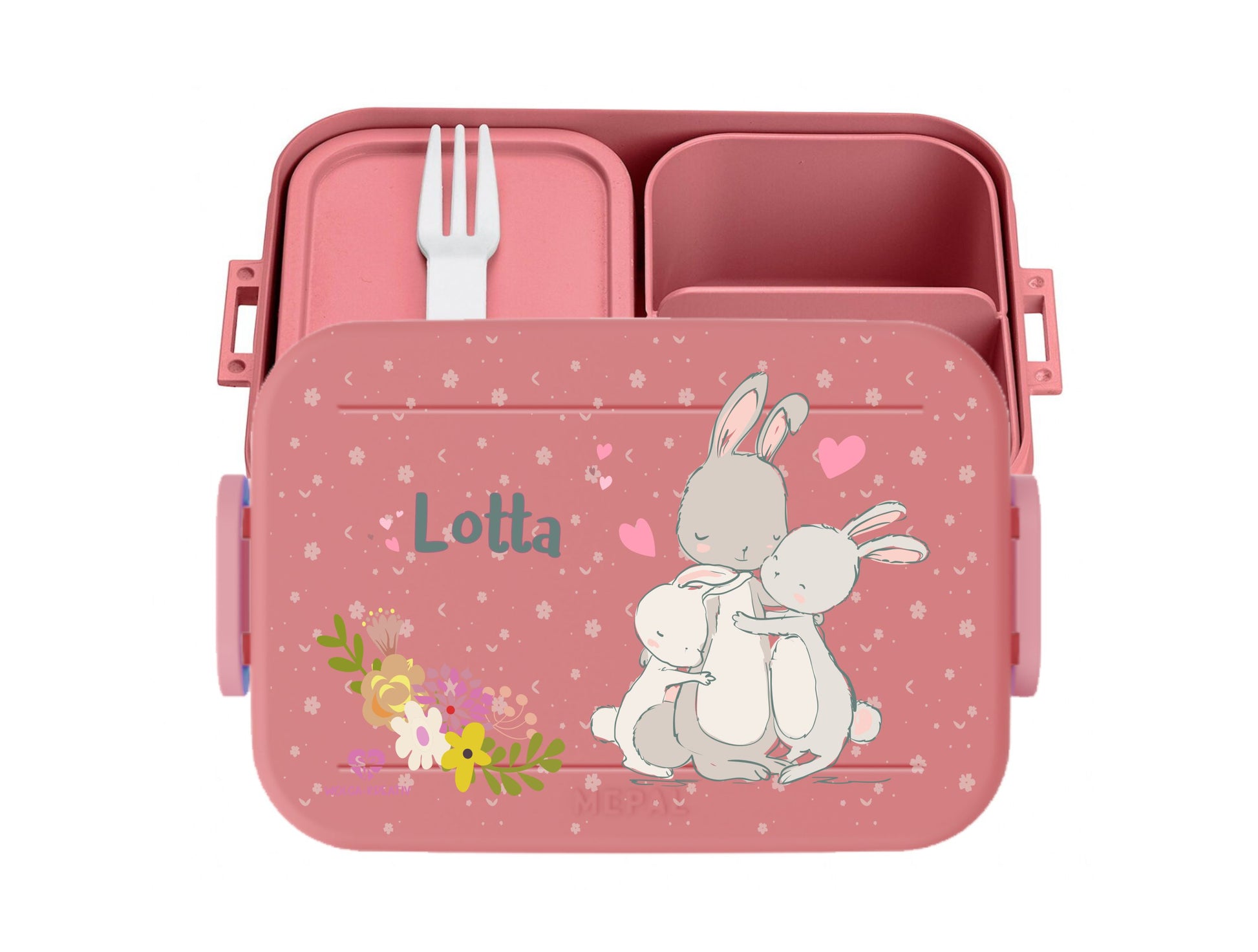 lunchbox hase brotdose name wolga-kreativ