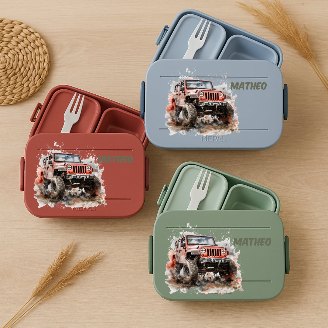 Vesperdose Mepal mit Auto Motiven