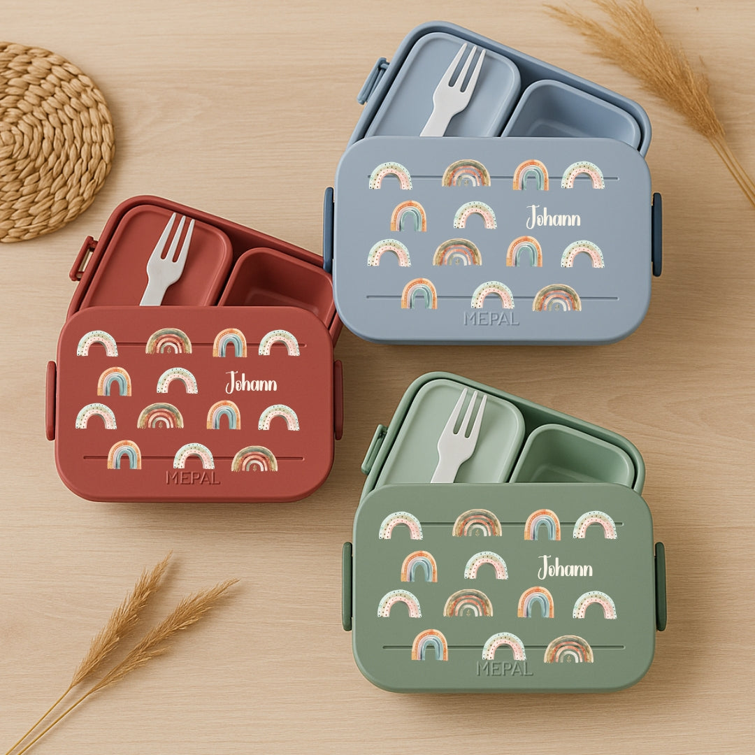 Brotbox Mepal Regenbogen Motive