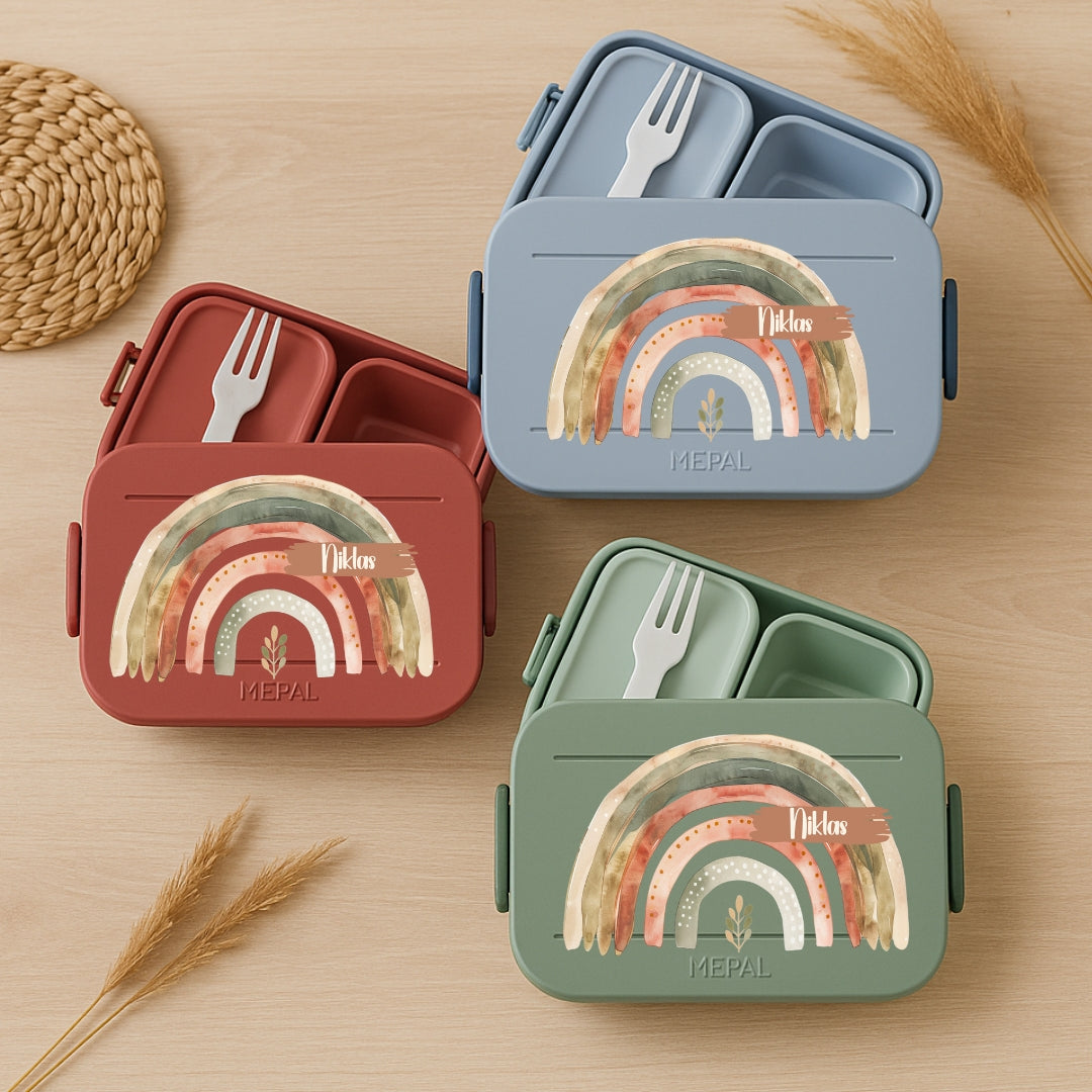 Brotbox Mepal Regenbogen Motive