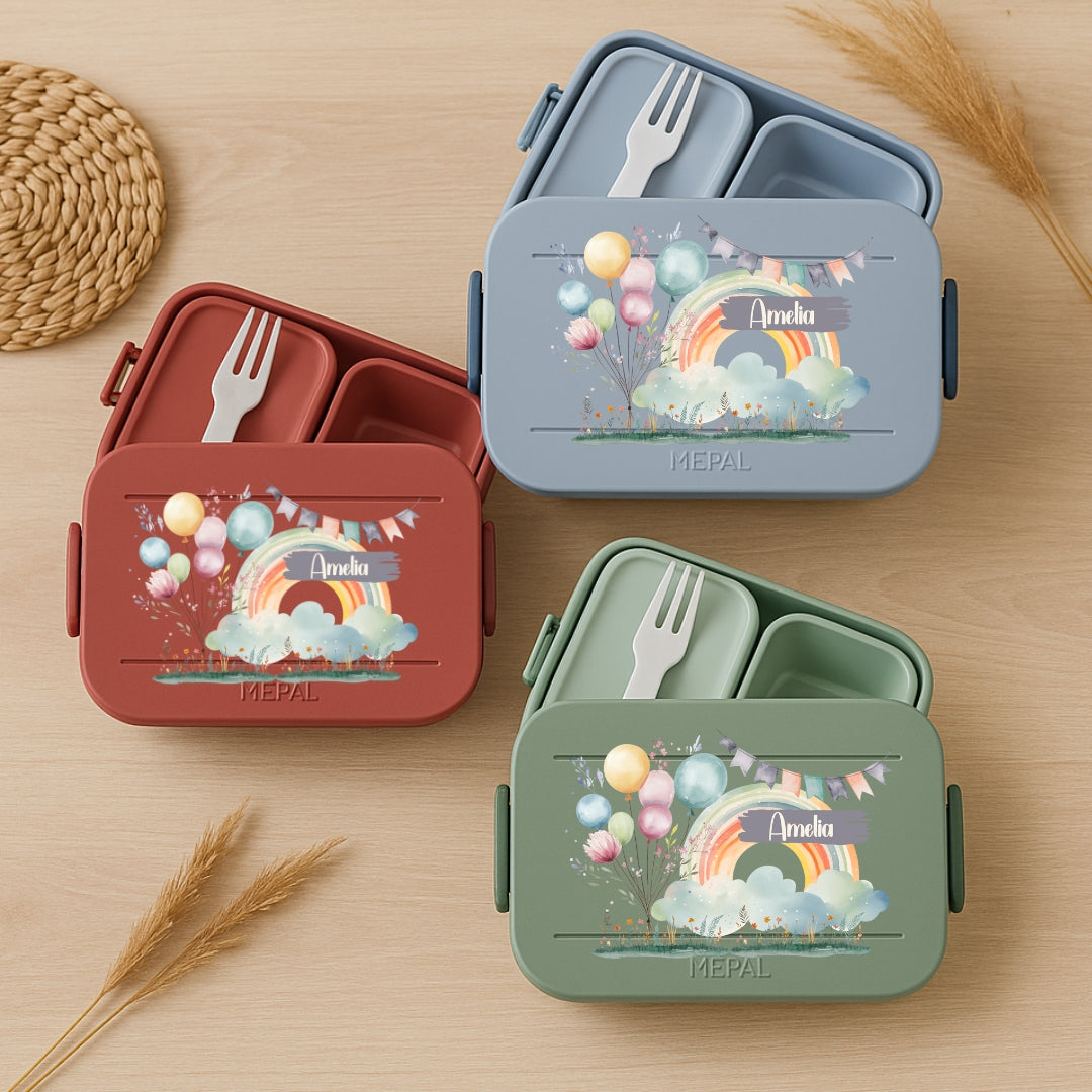 Brotbox Mepal Regenbogen Motive