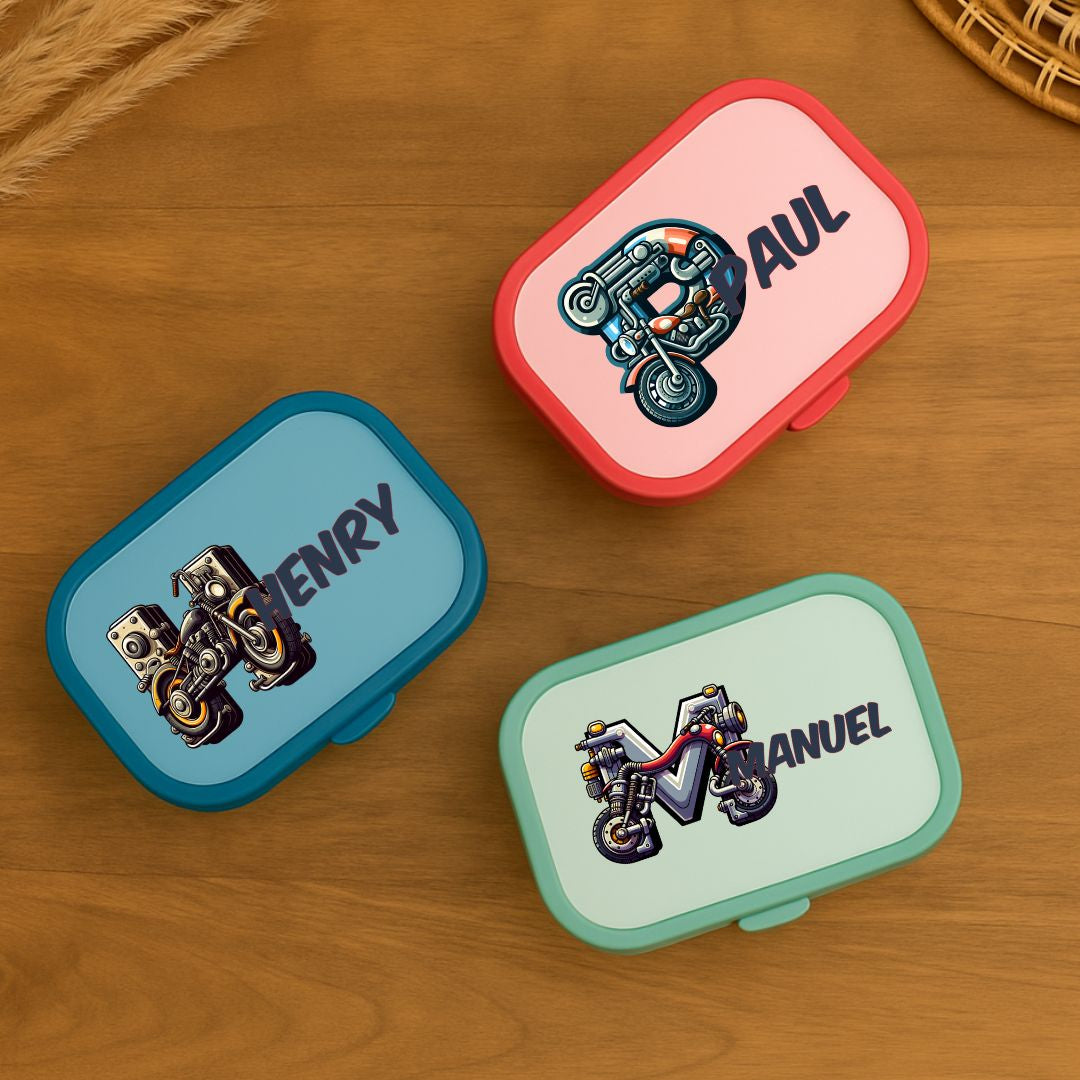 Lunchbox mit Namen personalisiert für Kindergarten und Schule