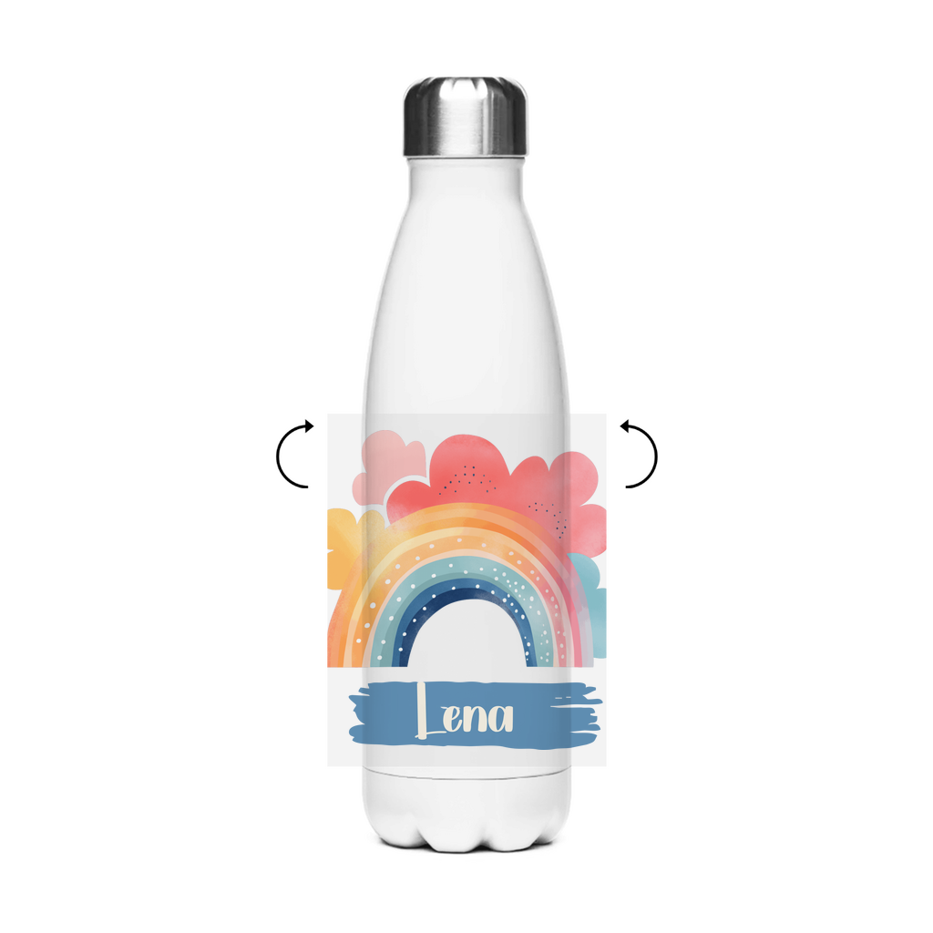Thermo Trinkflasche für Kinder – Regenbogen Motiv