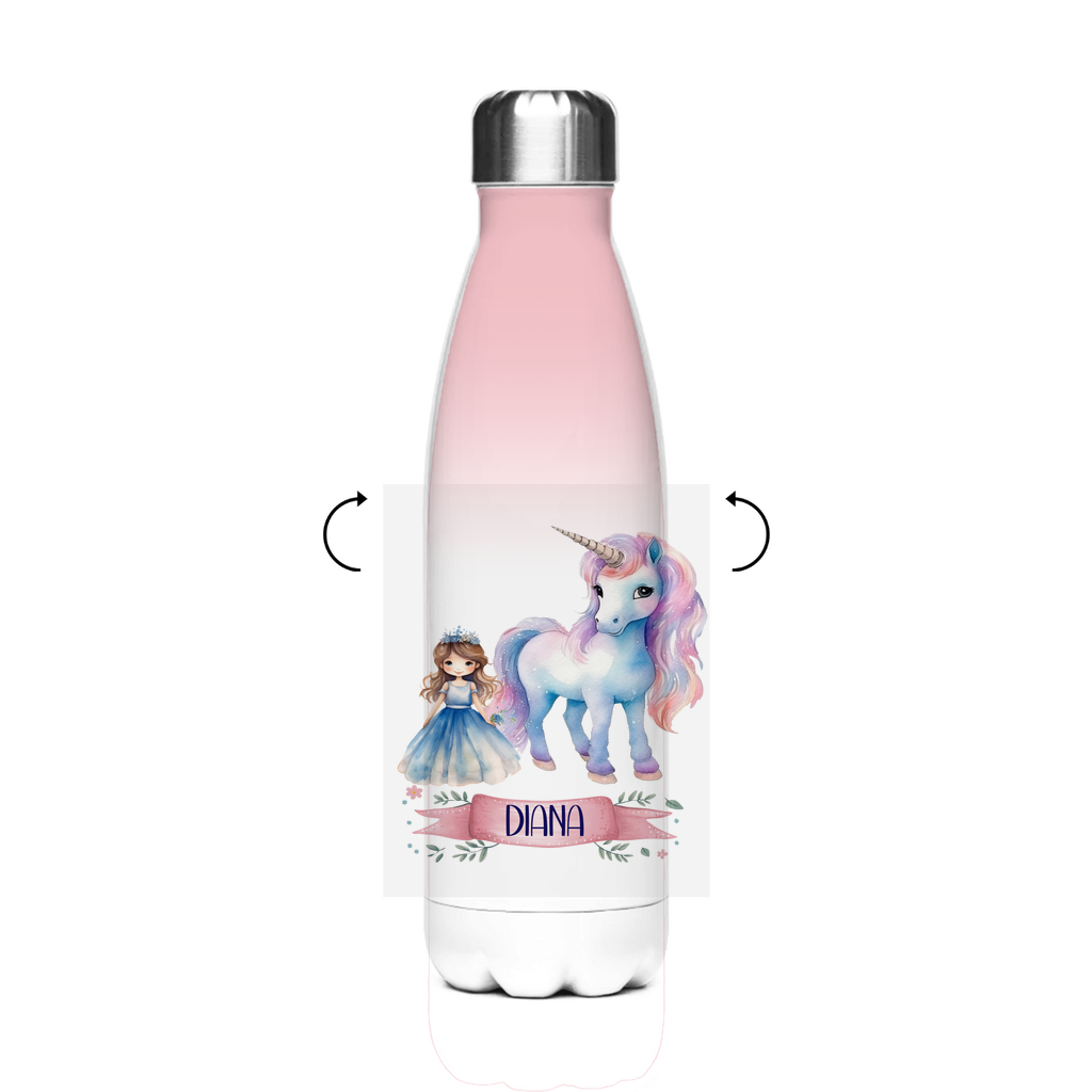 Thermo Trinkflasche für Kinder – Einhorn Motiv