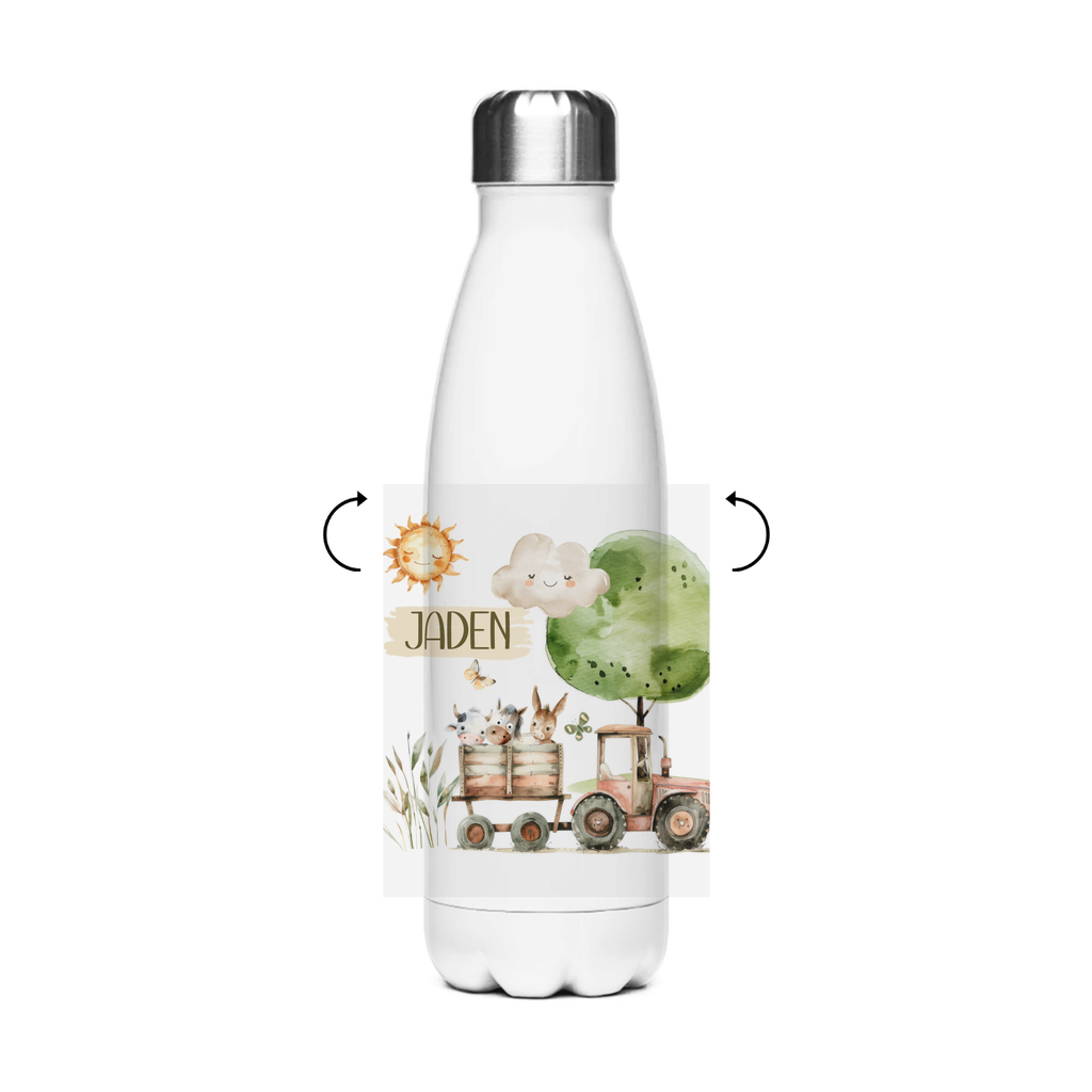 Thermo Trinkflasche für Kinder – Bauernhof Motiv