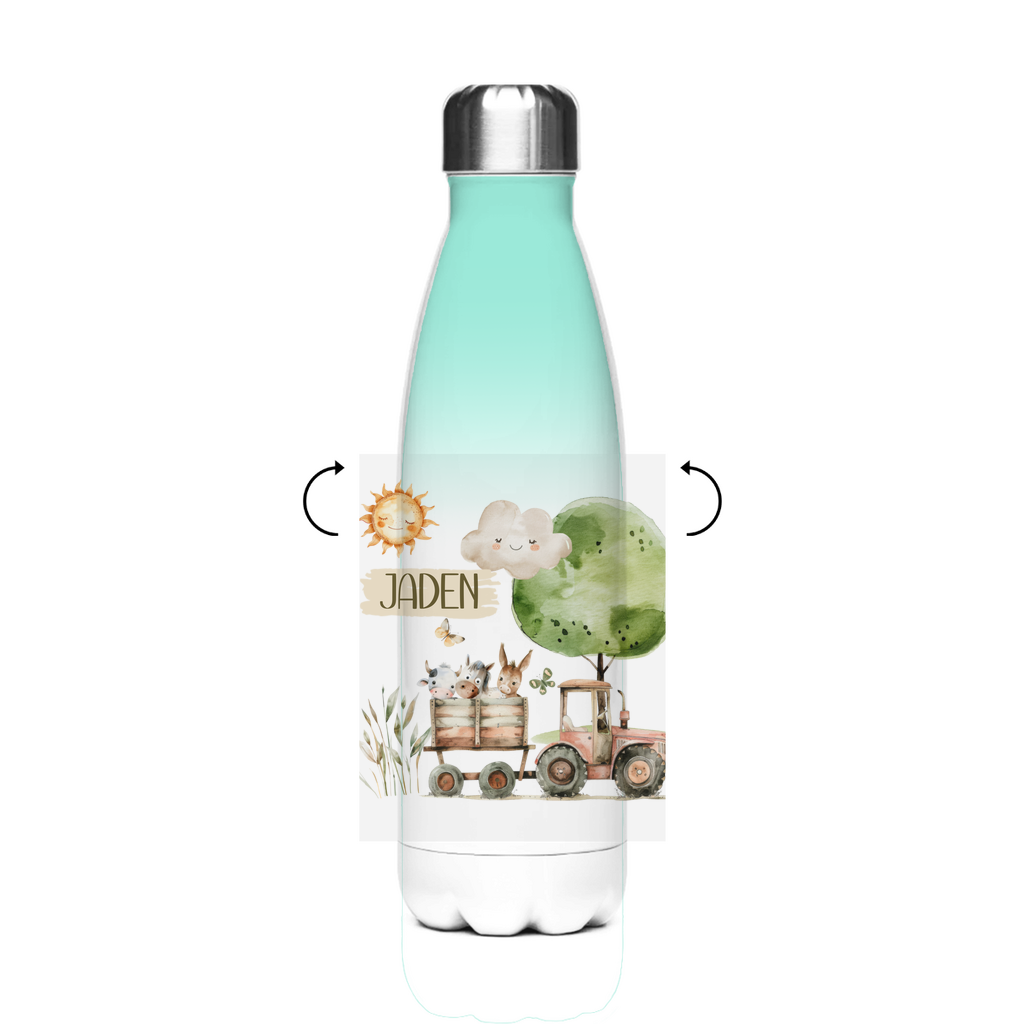 Thermo Trinkflasche für Kinder – Bauernhof Motiv