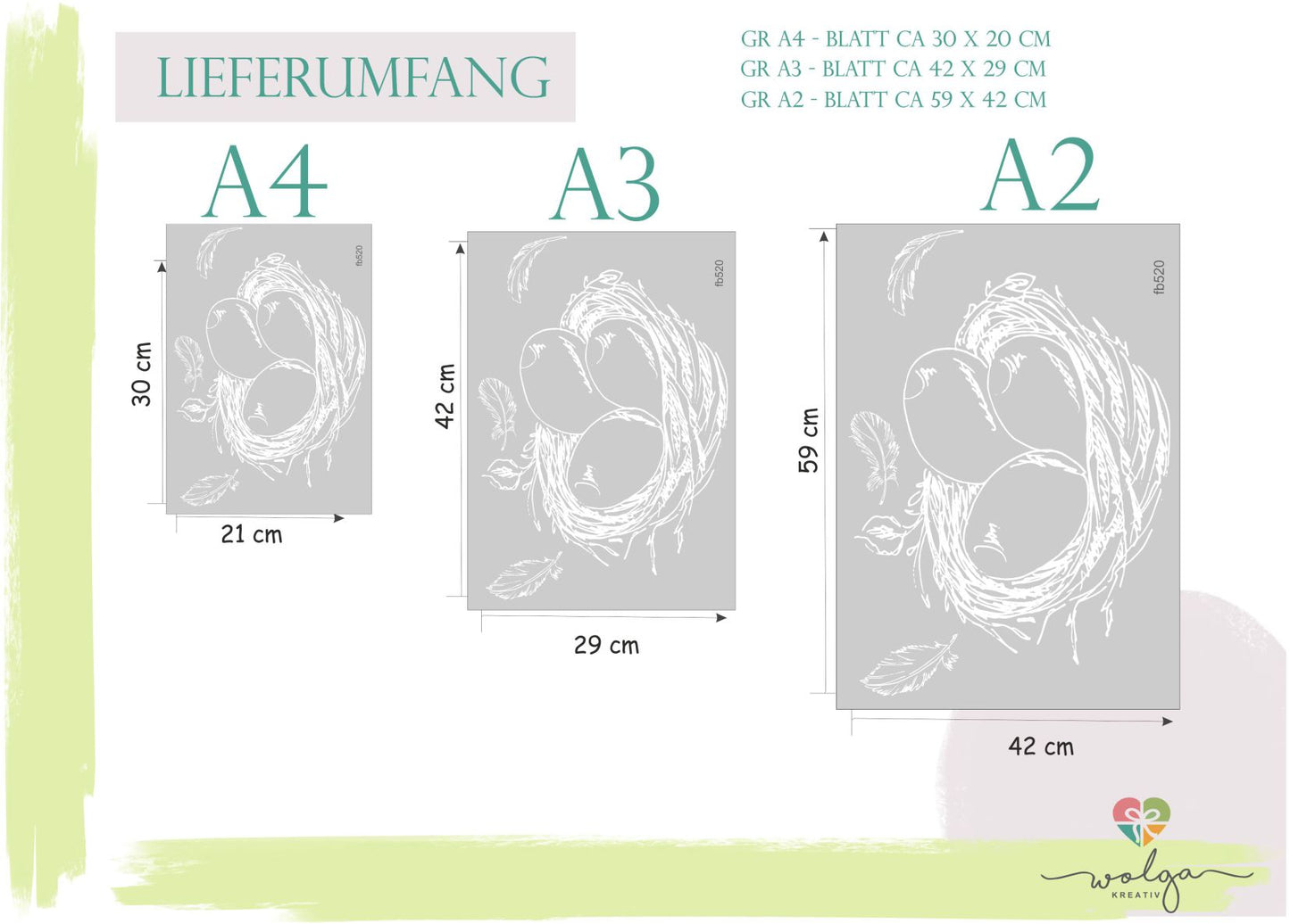 Fenstersticker weißes Osternest