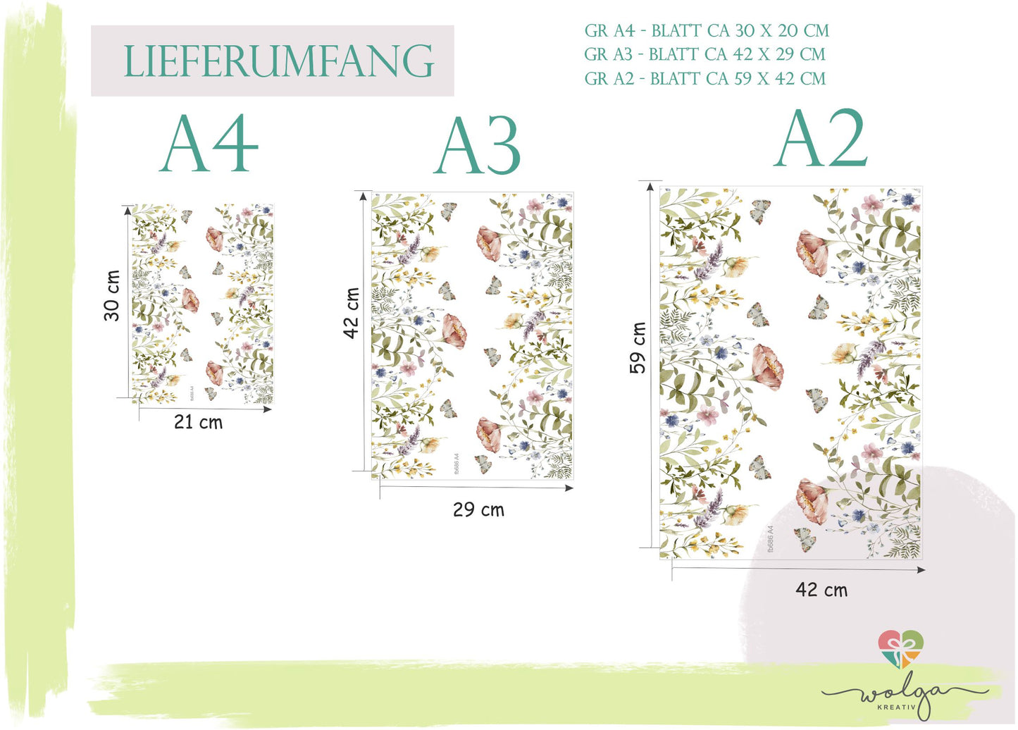 Fensterbild Bild Wiesenblumen