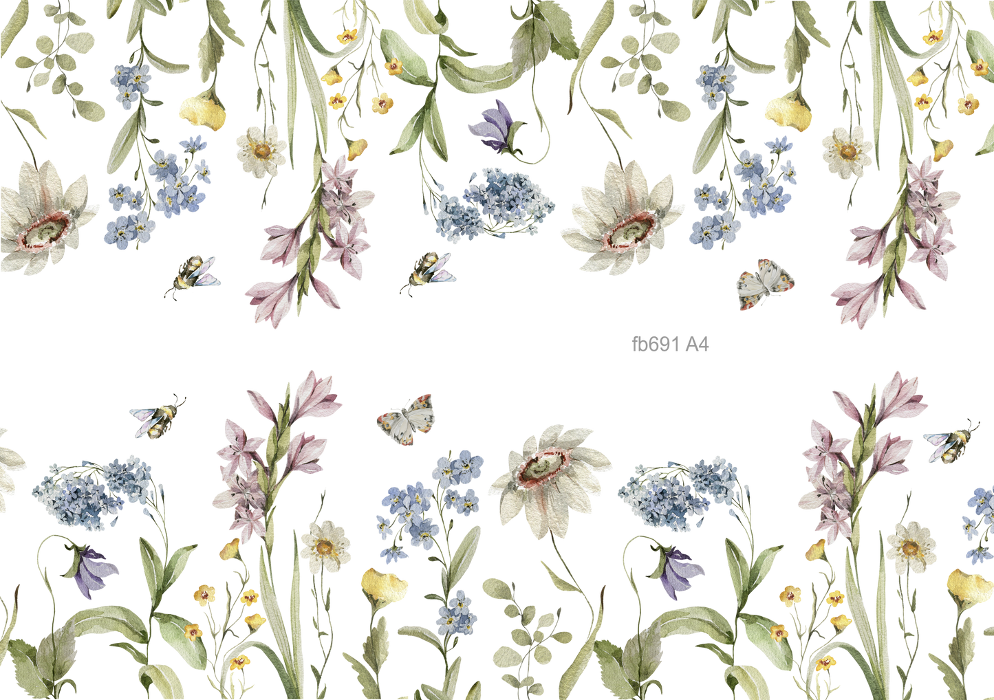 Fenstersticker Wiesenblumen