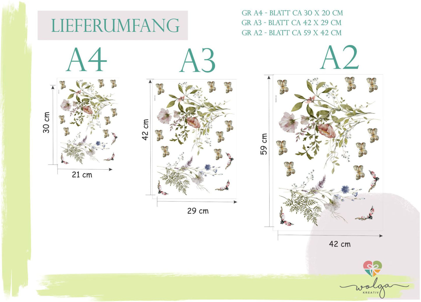 Fensterbild Wiesenblumen Mohnblume