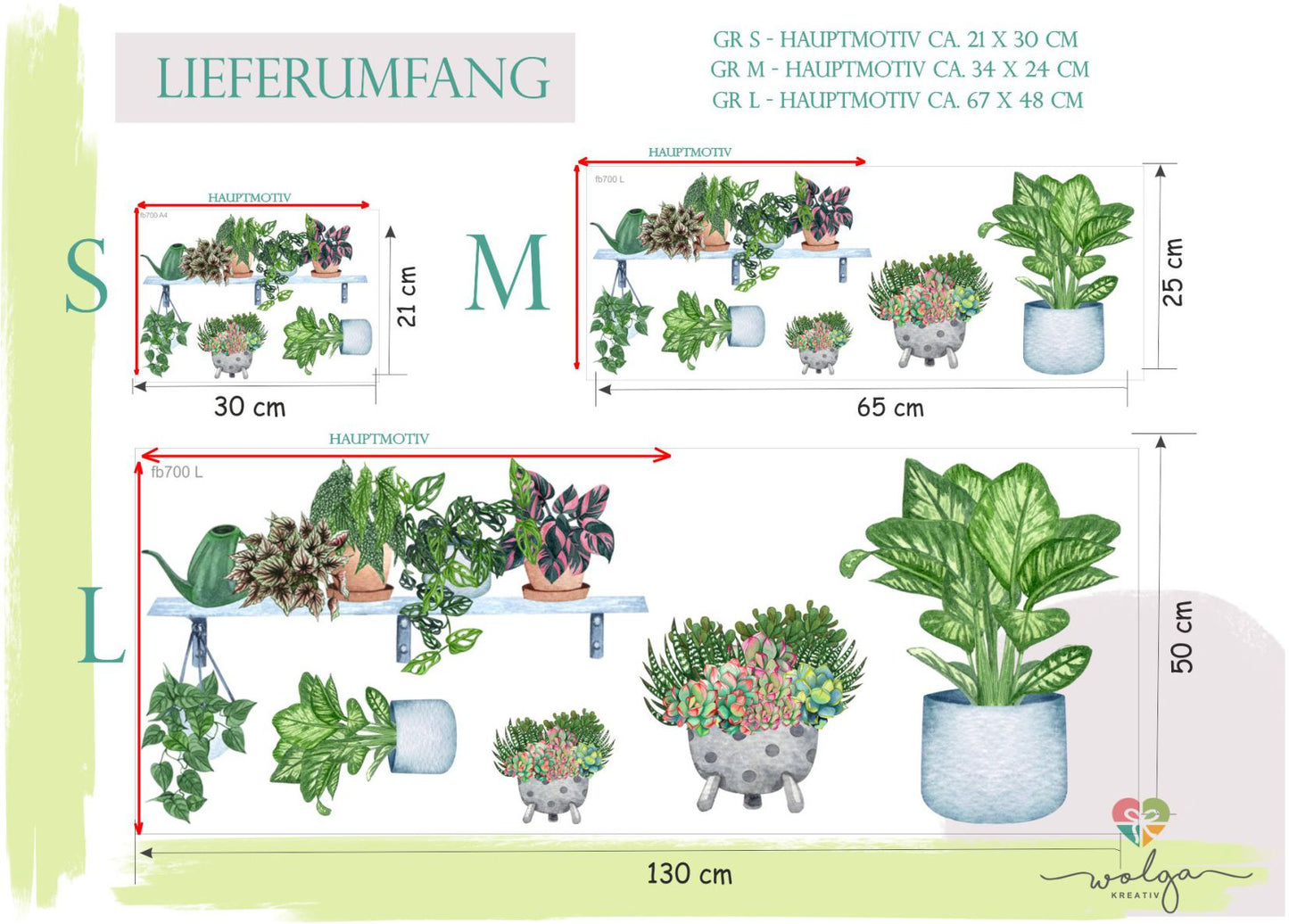 Fensterdeko Hauspflanzen