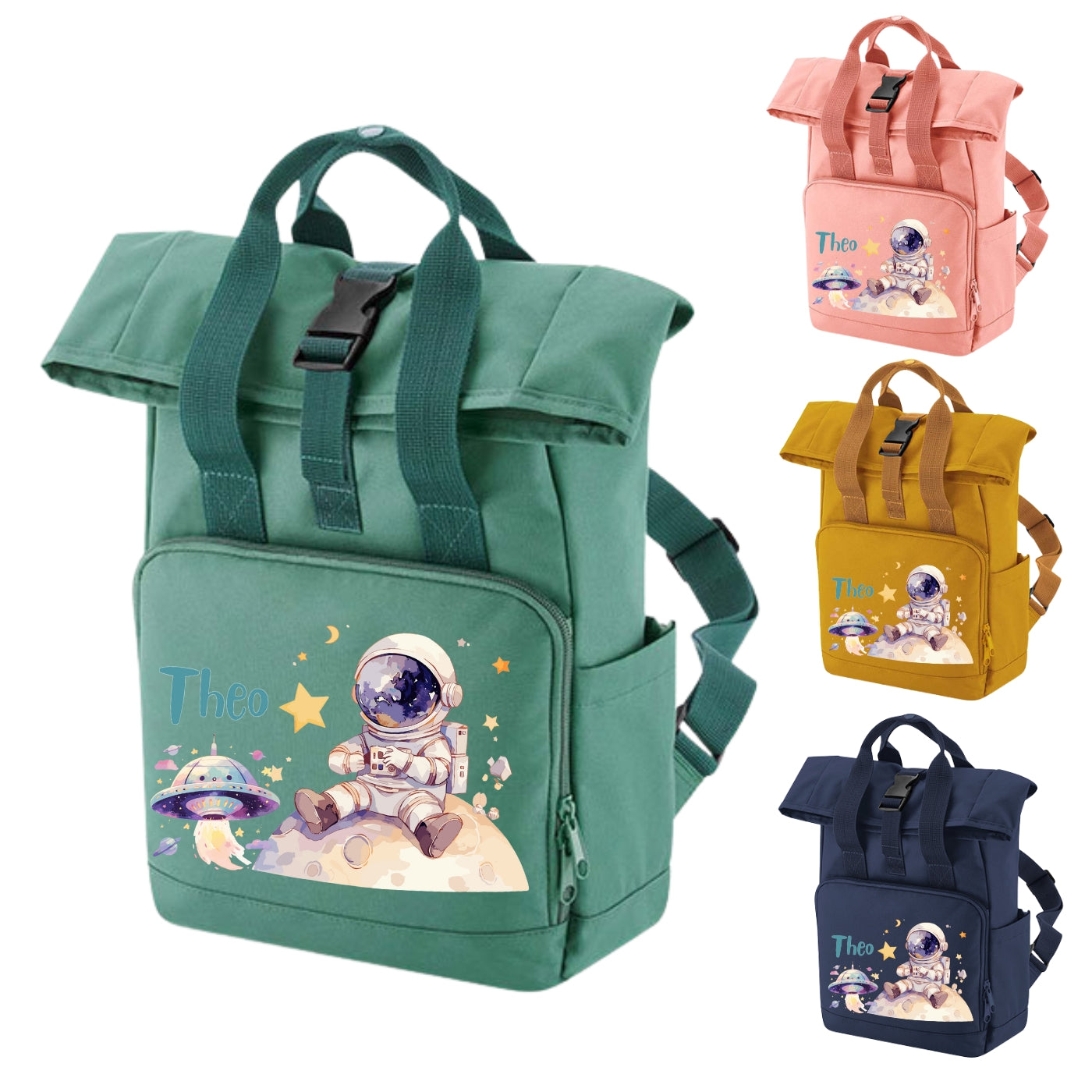 Kinderrucksack Weltall personalisiert – für Kita und Freizeit