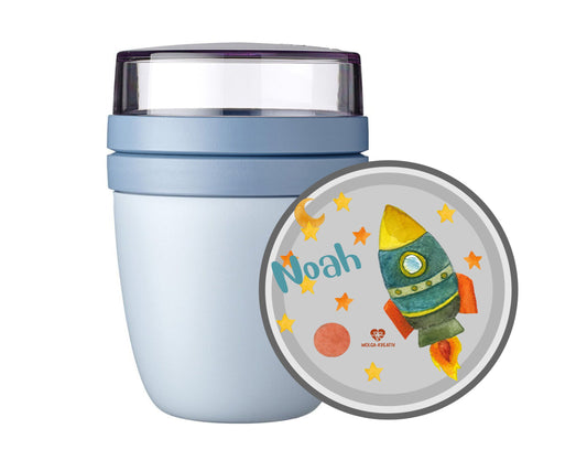 personalisiertes Lunchpot Rakete