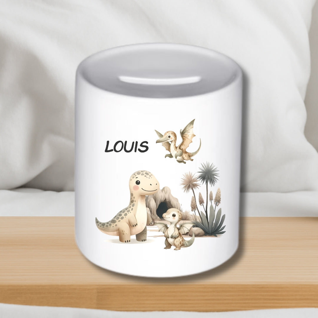 Spardose Dino – Keramik-Spardose für Kinder