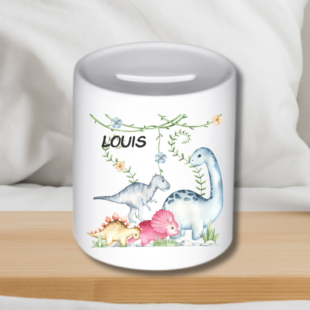 Spardose Dino – Keramik-Spardose für Kinder