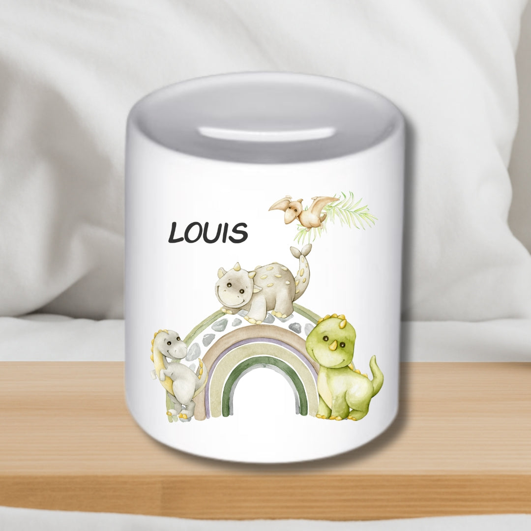 Spardose Dino – Keramik-Spardose für Kinder