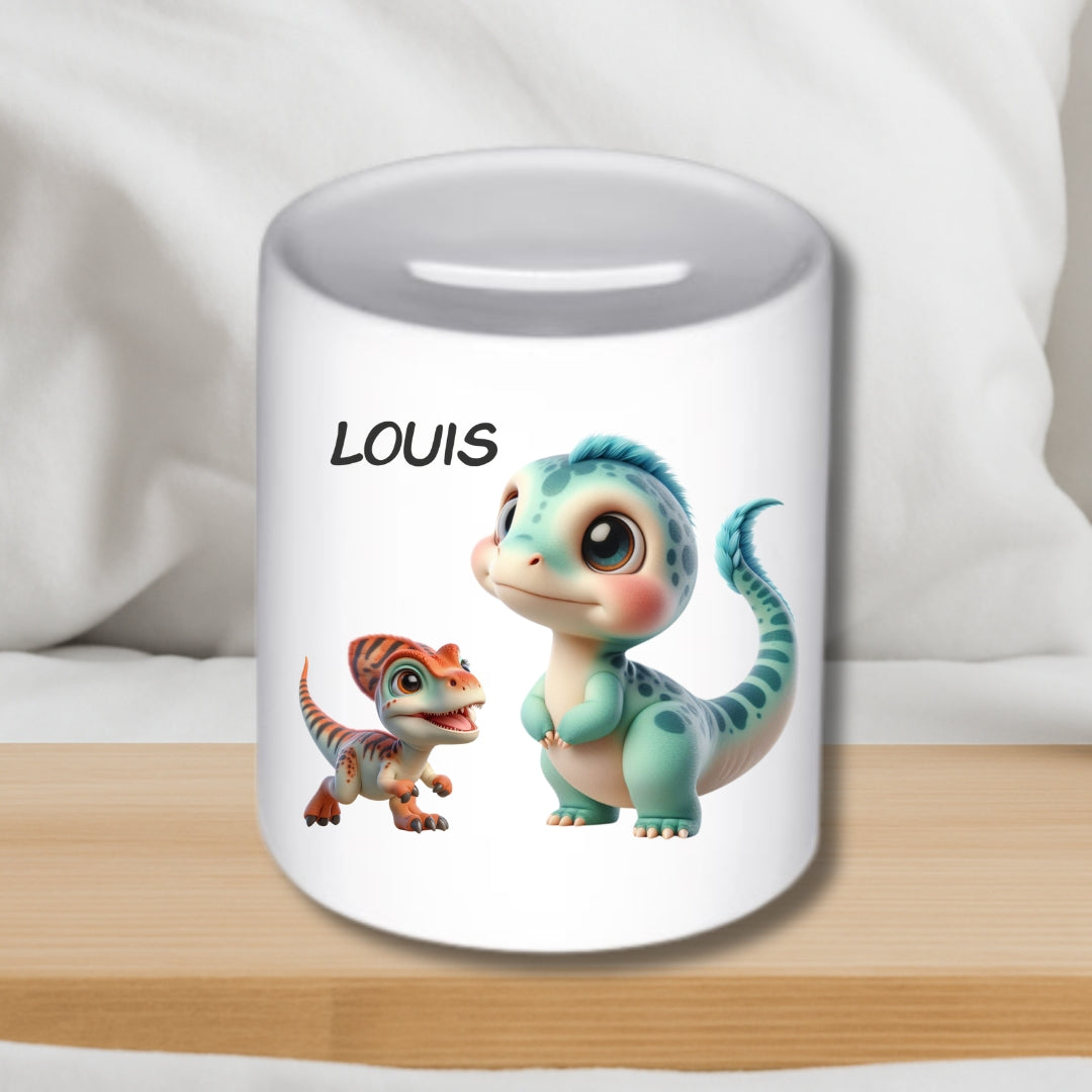 Spardose Dino – Keramik-Spardose für Kinder