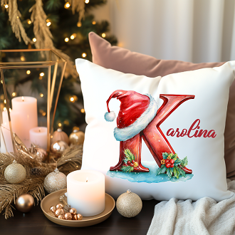 Geschenk Kissen Name Weihnachten personalisiert