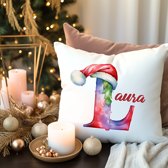 Geschenk Kissen Name Weihnachten personalisiert