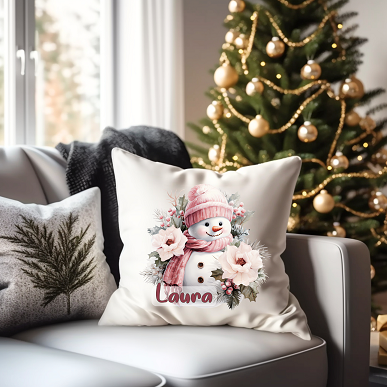 geschenk weihnachten kissen schneemann wolga-kreativ