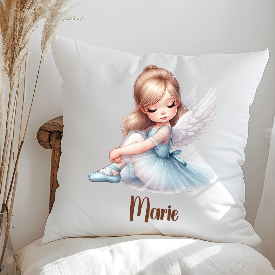 Personalisiertes Ballerina-Kissen mit Namen –  extra weich