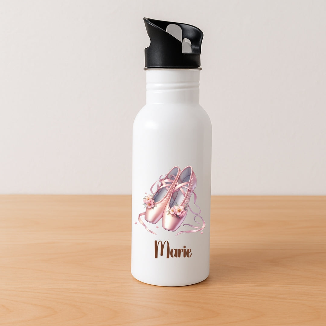 Personalisierte Kinder Trinkflasche Ballerina Motive
