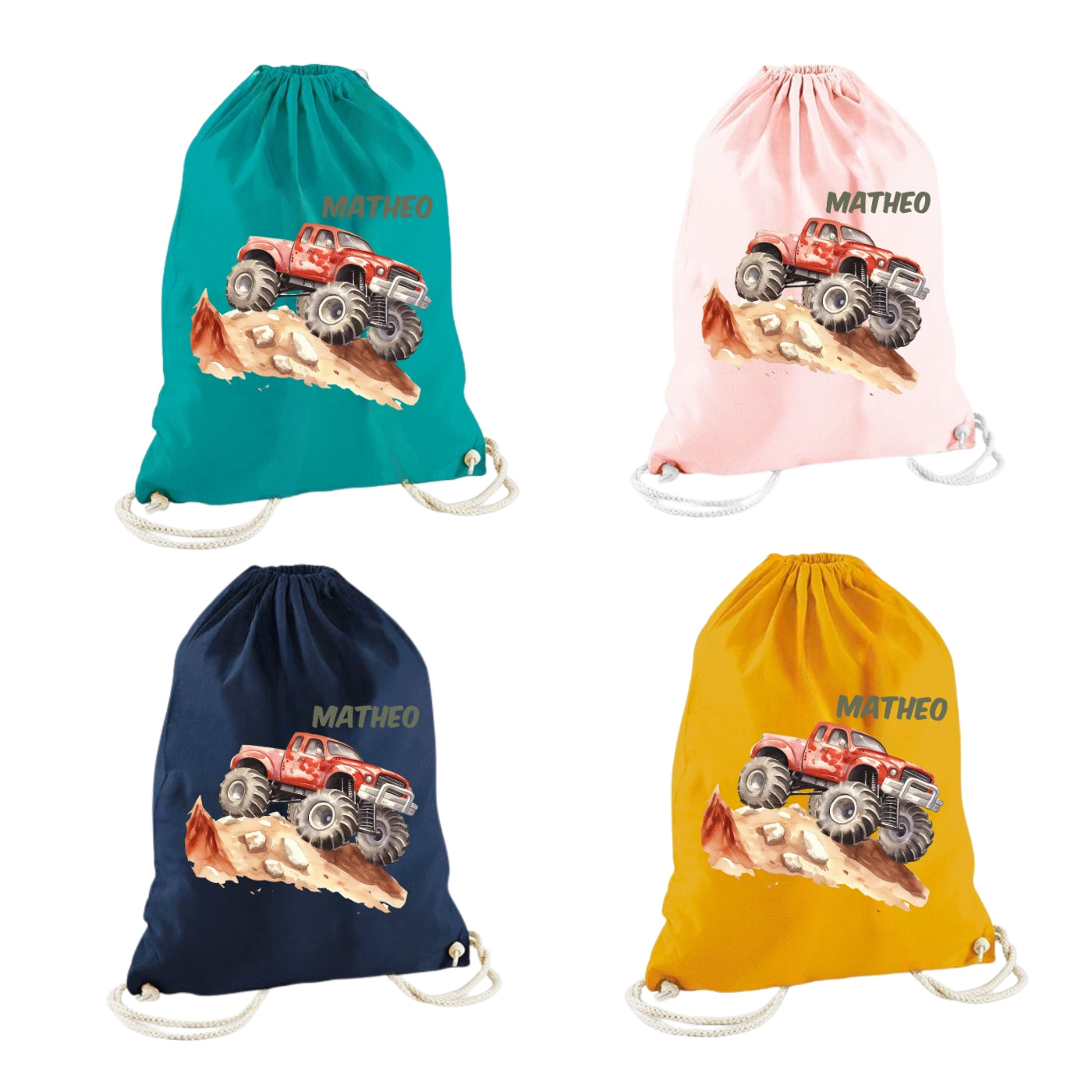 Personalisierter Turnbeutel für Kinder mit Namen